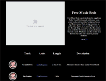 Tablet Screenshot of freemusicbeds.com